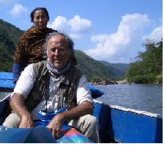 Photos sur le fleuve au laos